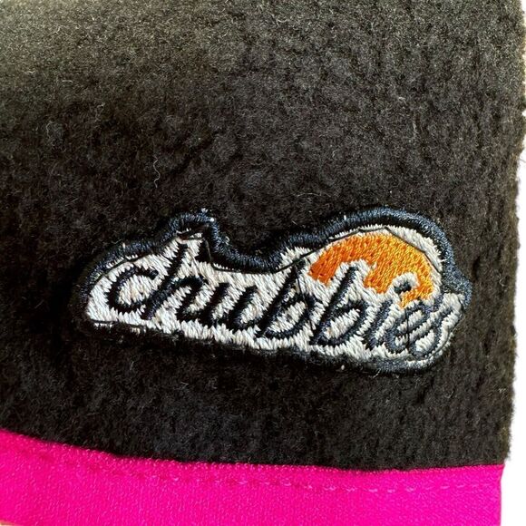 NWT Chubbies The Retro Splash Low-Pile Hoodie Women's Black Pink Front Zip M - Picture 9 of 11